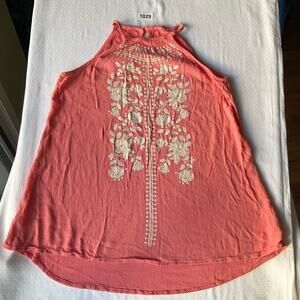 Women’s Sleeveless Summer Tank Top or Mini Dress size S, Pink, 100% Rayon